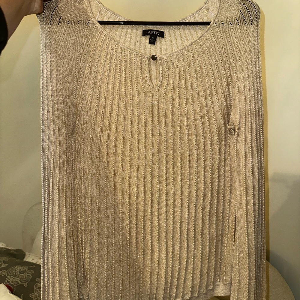 Apt. 9 Cream Knit Cardigan
